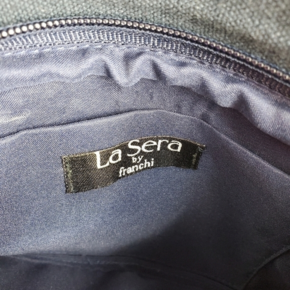 La Sera by Franchi Beaded Clutch Bag Boho Crossbody Chain - Picture 7 of 11